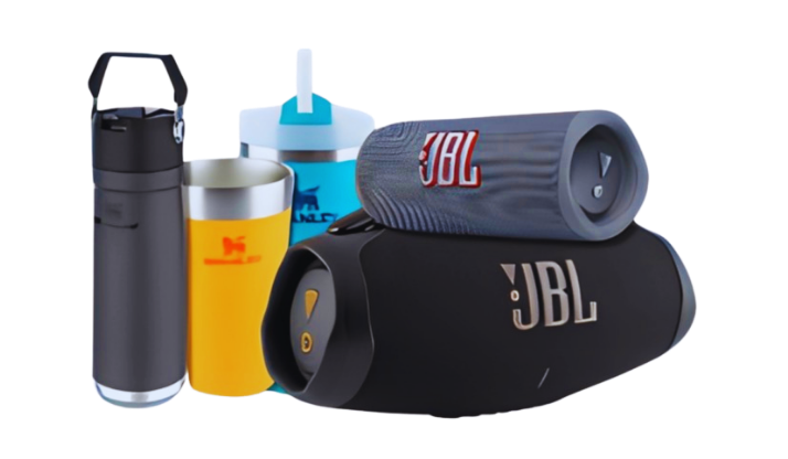 Produtos JBL e Stanley